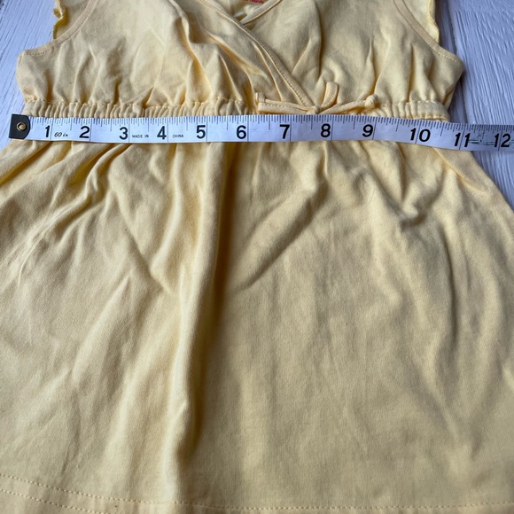 Okie Dokie Girls Tank Top Size 4T Yellow - Picture 5 of 6
